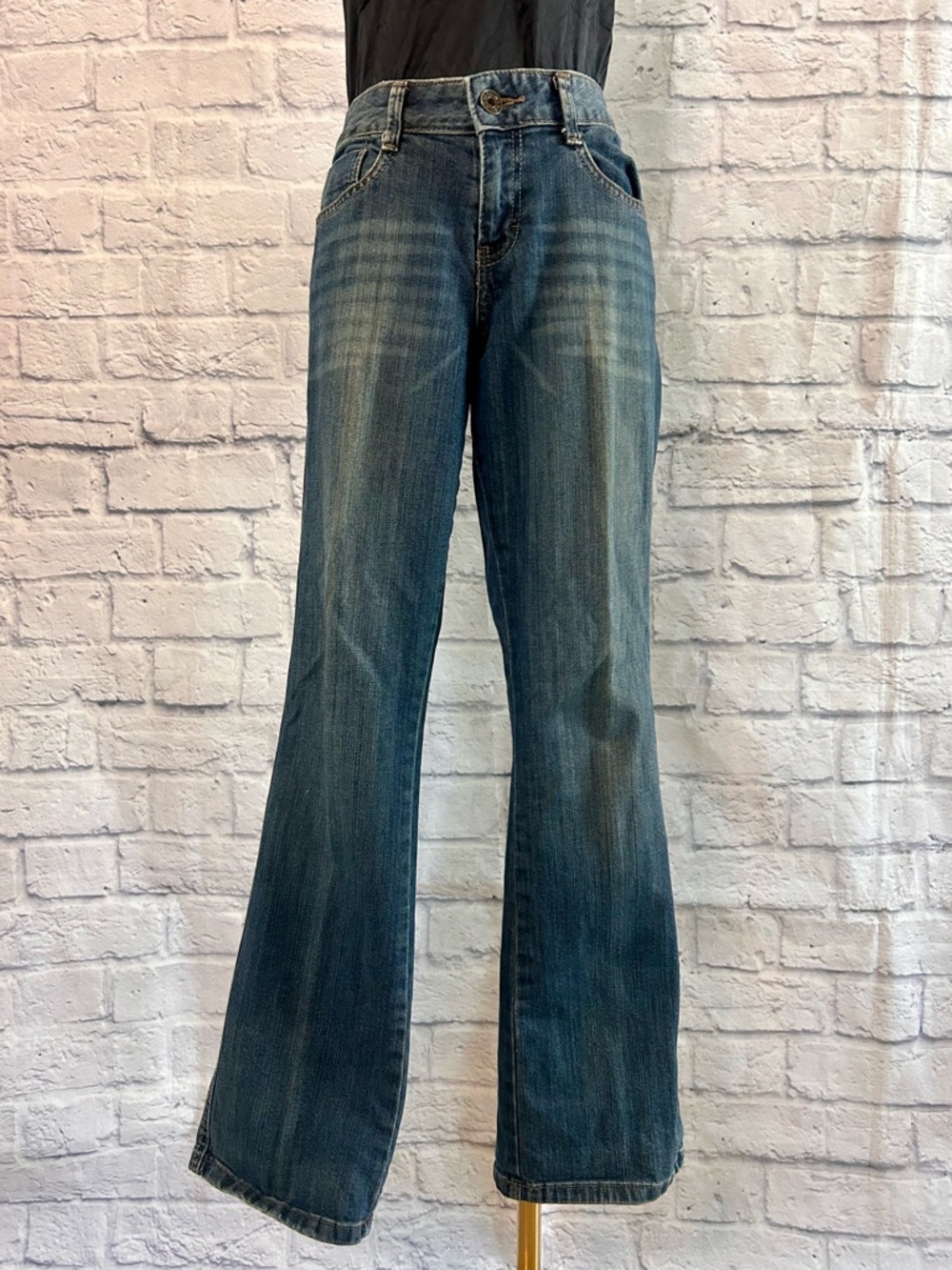 Calvin Klein Jeans Denim Mid Rise Straight Classic Detailed Pockets Classic - Picture 4 of 14